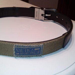 3/$15.: Nautica Boys Web & Leather Reversible Belt